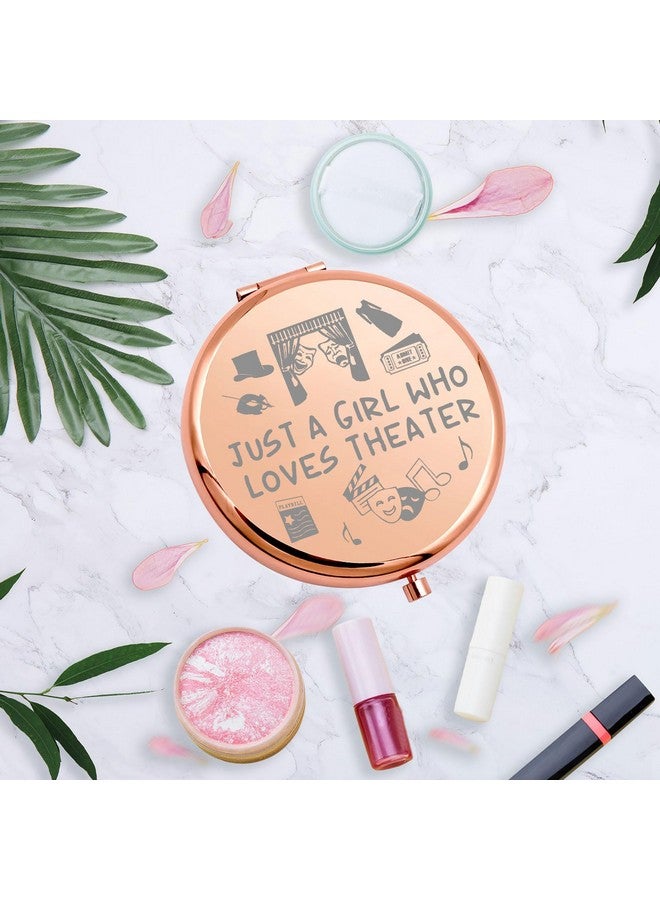 MYOSPARK Drama Theatre Compact Makeup Mirror Drama Student Graduation Gift Drama Theater Gifts Just A Girl Who Loves Theater (Loves Theater Mirror) - Image 3