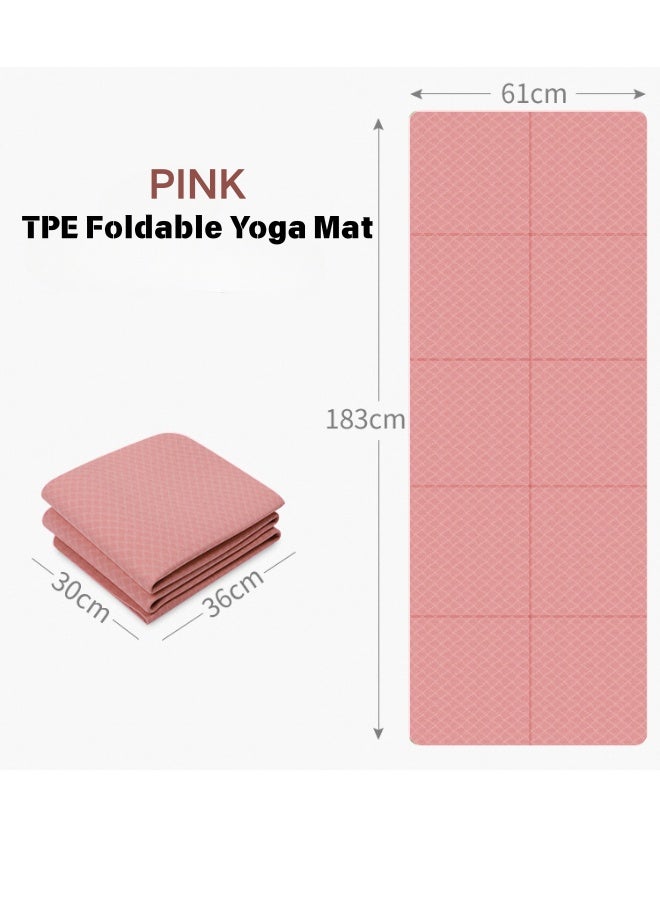 Foldable TPE Yoga Mat 4mm - Anti-Slip, Eco-Friendly Fitness & Pilates Mat - Image 3