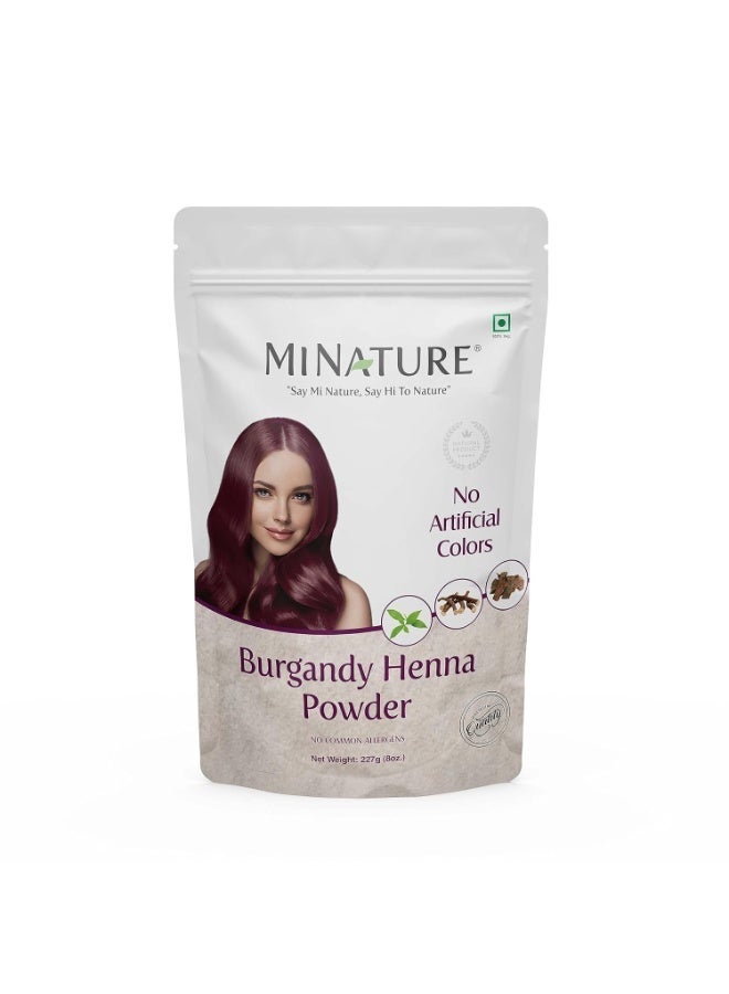 minature Burgandy Henna Powder |Henna Based Hair Color | Henna, Katha & Manjistha Powder | Hair Color | | Natural Burgandy Color No Artificial Preservatives| 227gram (1/2lb)(8Oz) - Image 1