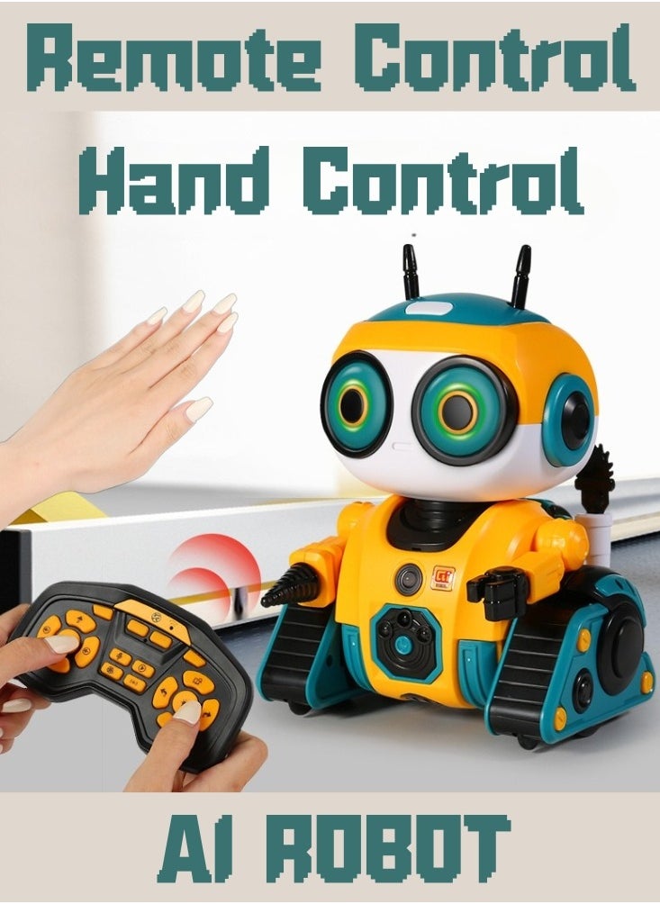 Harvestoy - AI Robot Intelligent Multi-Functional RC Robot Toy, Head Rotation, Touch Interaction, 2.4G Remote Control, Singing and Dancing, Flexible Joints, Fun Recording, Light Switching - Image 1