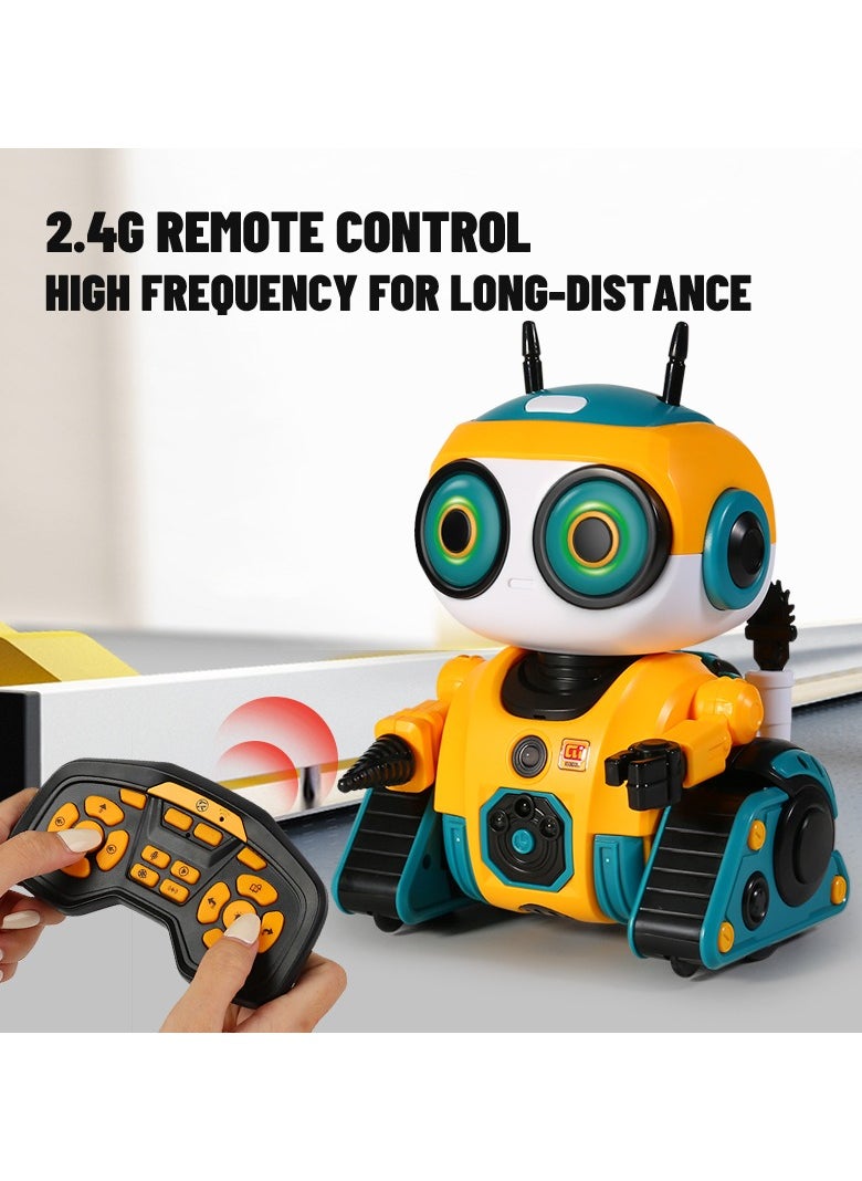 Harvestoy - AI Robot Intelligent Multi-Functional RC Robot Toy, Head Rotation, Touch Interaction, 2.4G Remote Control, Singing and Dancing, Flexible Joints, Fun Recording, Light Switching - Image 1
