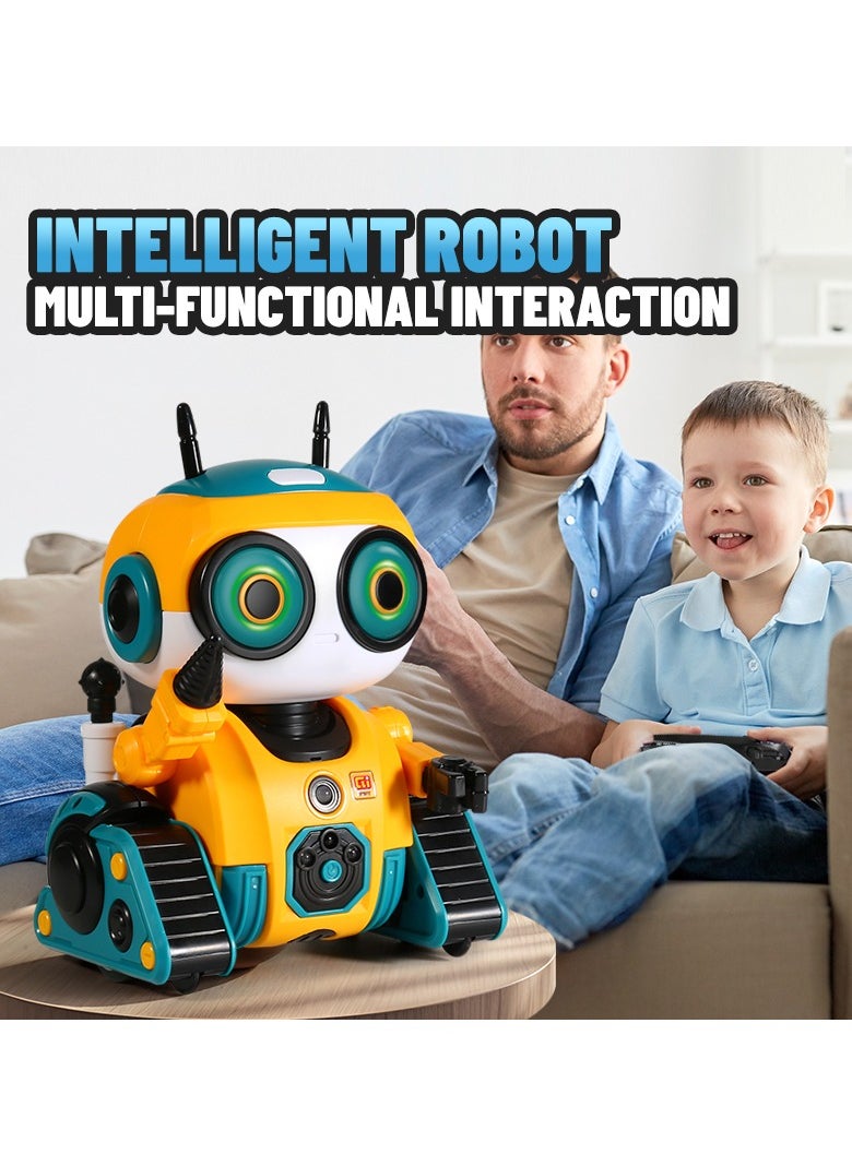 Harvestoy - AI Robot Intelligent Multi-Functional RC Robot Toy, Head Rotation, Touch Interaction, 2.4G Remote Control, Singing and Dancing, Flexible Joints, Fun Recording, Light Switching - Image 1