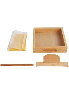 Cordova Wooden sand writing tray – Montessori tracing board for letters and numbers learning  - Image 1