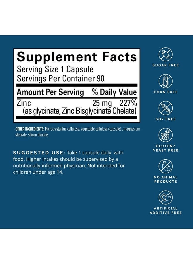 برينمد دكتور أمين برين إم دي نيورو زنك - 90 كبسولة - 25 مجم من بيسجليسينات الزنك - خالي من الجلوتين - 90 وجبة - Image 2