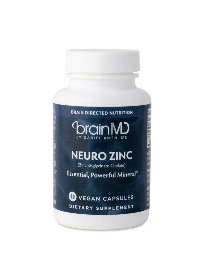 برينمد دكتور أمين برين إم دي نيورو زنك - 90 كبسولة - 25 مجم من بيسجليسينات الزنك - خالي من الجلوتين - 90 وجبة - Image 1