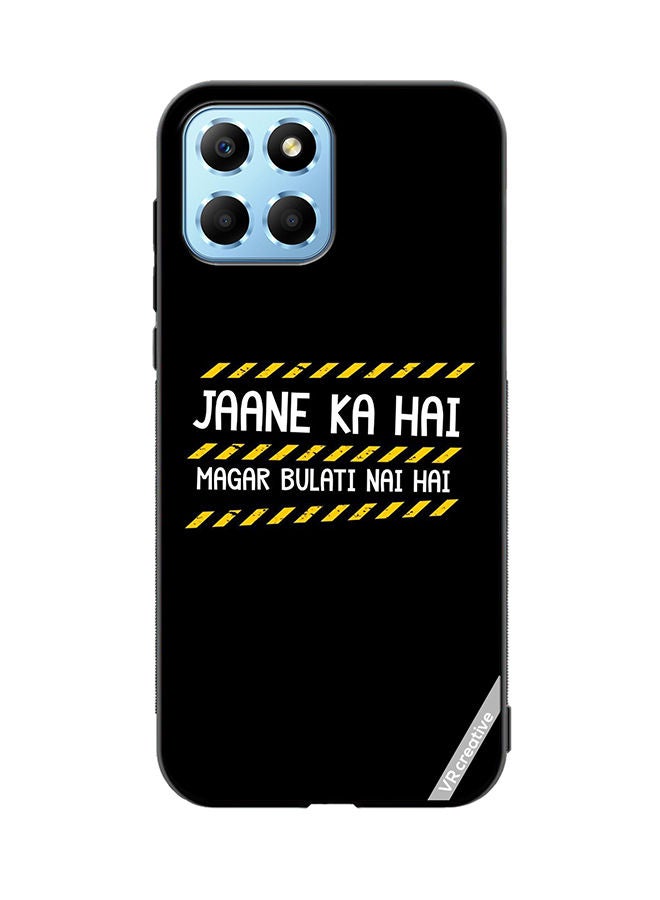 VR CREATIVE Protective Case Cover For Honor X8 5G Jaane Ka Hai Design Multicolour - Image 1