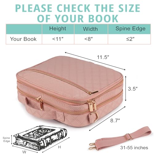 Bunnychill 2 Compartment Bible Cover for Women,Large Bible Case with Handles Shoulder Strap,Carrying Bible Bag Scripture Case Church Bag Bible Protective with Pocket - Image 5