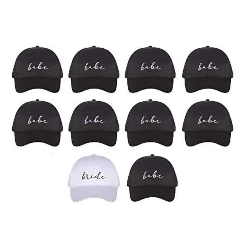 Pop Fizz Designs Baseball Babe Hats (Black, 10 Pack) - Image 1