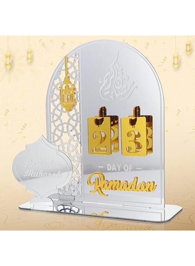 Horoof Home® Eid Mubarak Acrylic Ramadan Countdown decor - Image 1