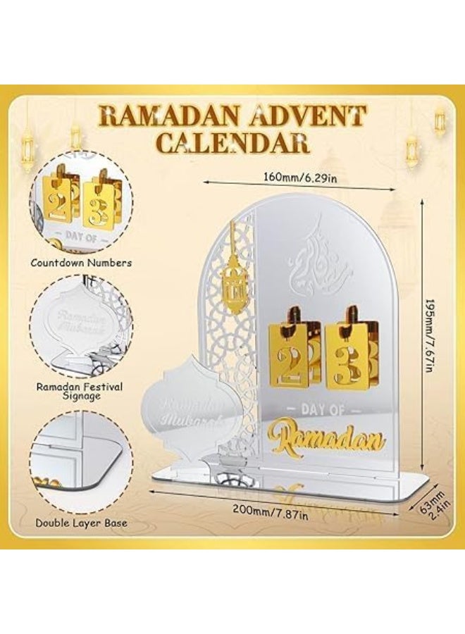 Horoof Home® Eid Mubarak Acrylic Ramadan Countdown decor - Image 3