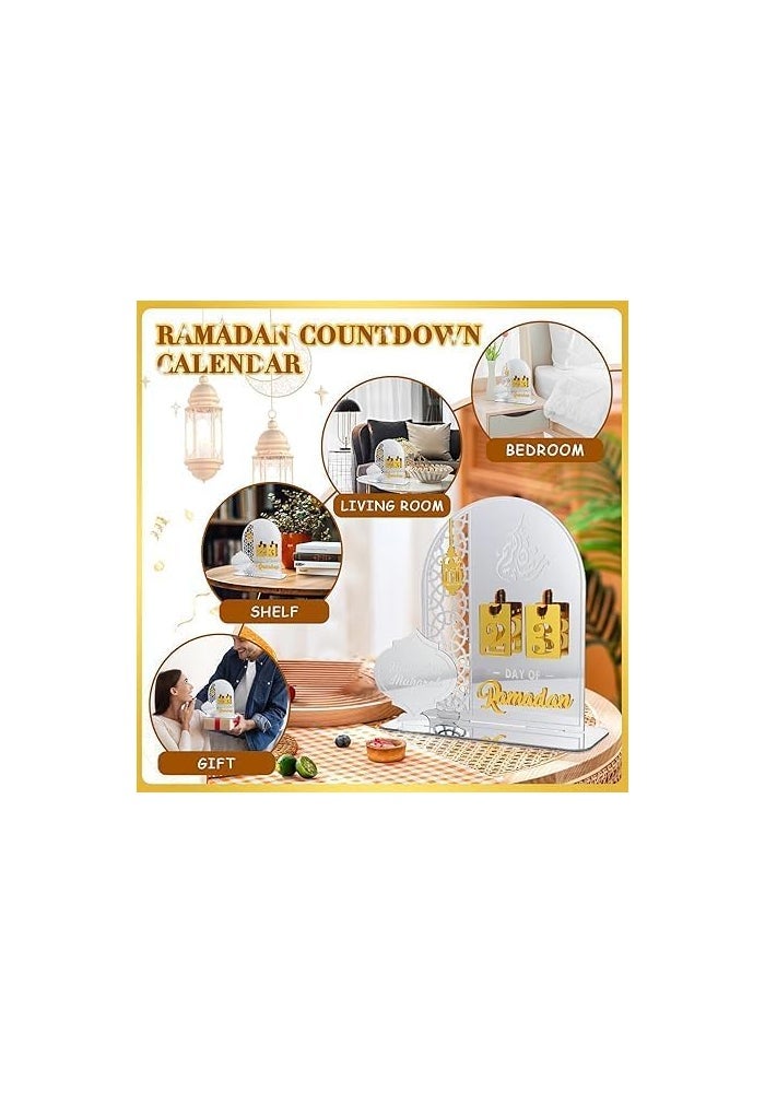 Horoof Home® Eid Mubarak Acrylic Ramadan Countdown decor - Image 2