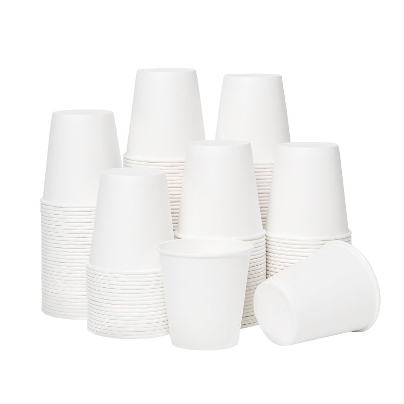 RACETOP [100 Pack] 3 oz Bathroom Paper Cups, Disposable Paper Cups, Mouthwash Cups, Paper Coffee Cups, Ideal for Bathroom - Image 1