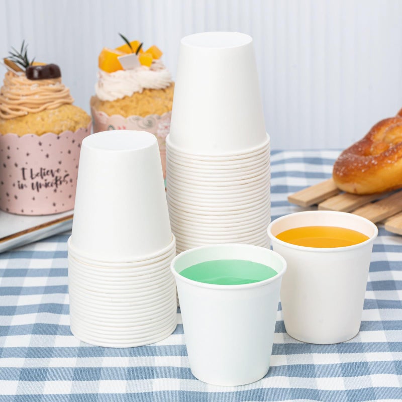 RACETOP [100 Pack] 3 oz Bathroom Paper Cups, Disposable Paper Cups, Mouthwash Cups, Paper Coffee Cups, Ideal for Bathroom - Image 2