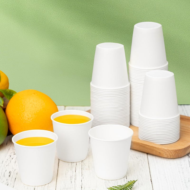 RACETOP [100 Pack] 3 oz Bathroom Paper Cups, Disposable Paper Cups, Mouthwash Cups, Paper Coffee Cups, Ideal for Bathroom - Image 5