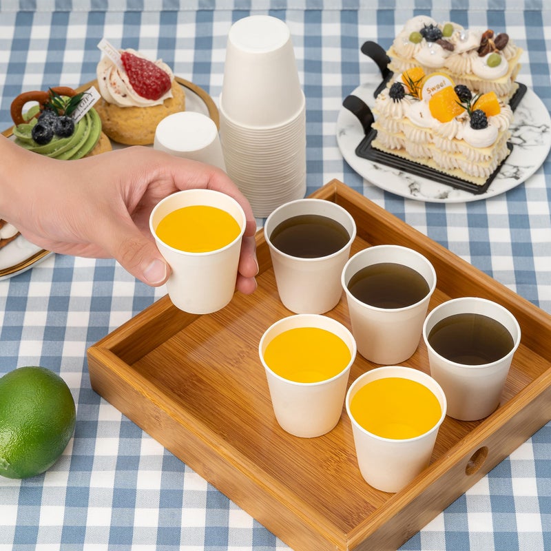 RACETOP [100 Pack] 3 oz Bathroom Paper Cups, Disposable Paper Cups, Mouthwash Cups, Paper Coffee Cups, Ideal for Bathroom - Image 3