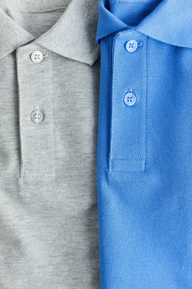 H&M 2-pack cotton piqué polo shirts