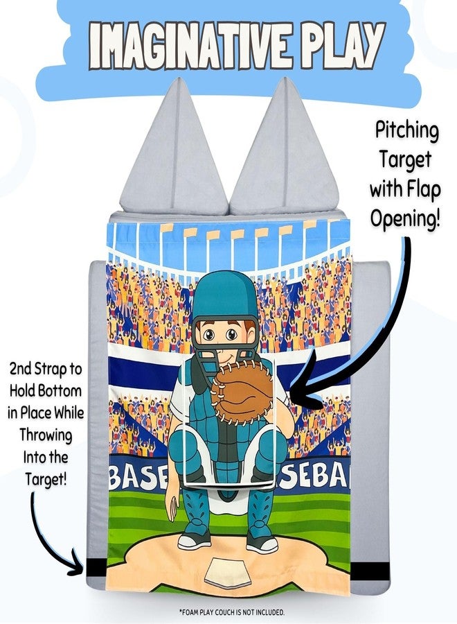 Couch Swag Play Panel for Childrens Foam Sofa Kids Couch (Baseball) - Image 4