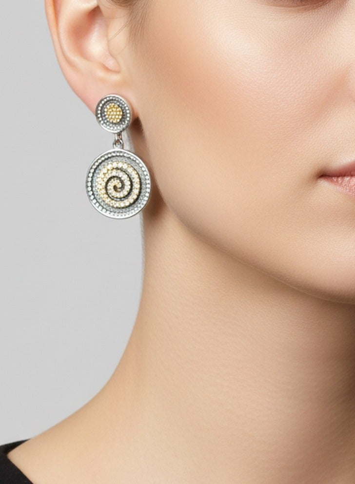 بي تي سي إيلا - حلق فضة مطلي بالذهب (SIL0526) - Image 1