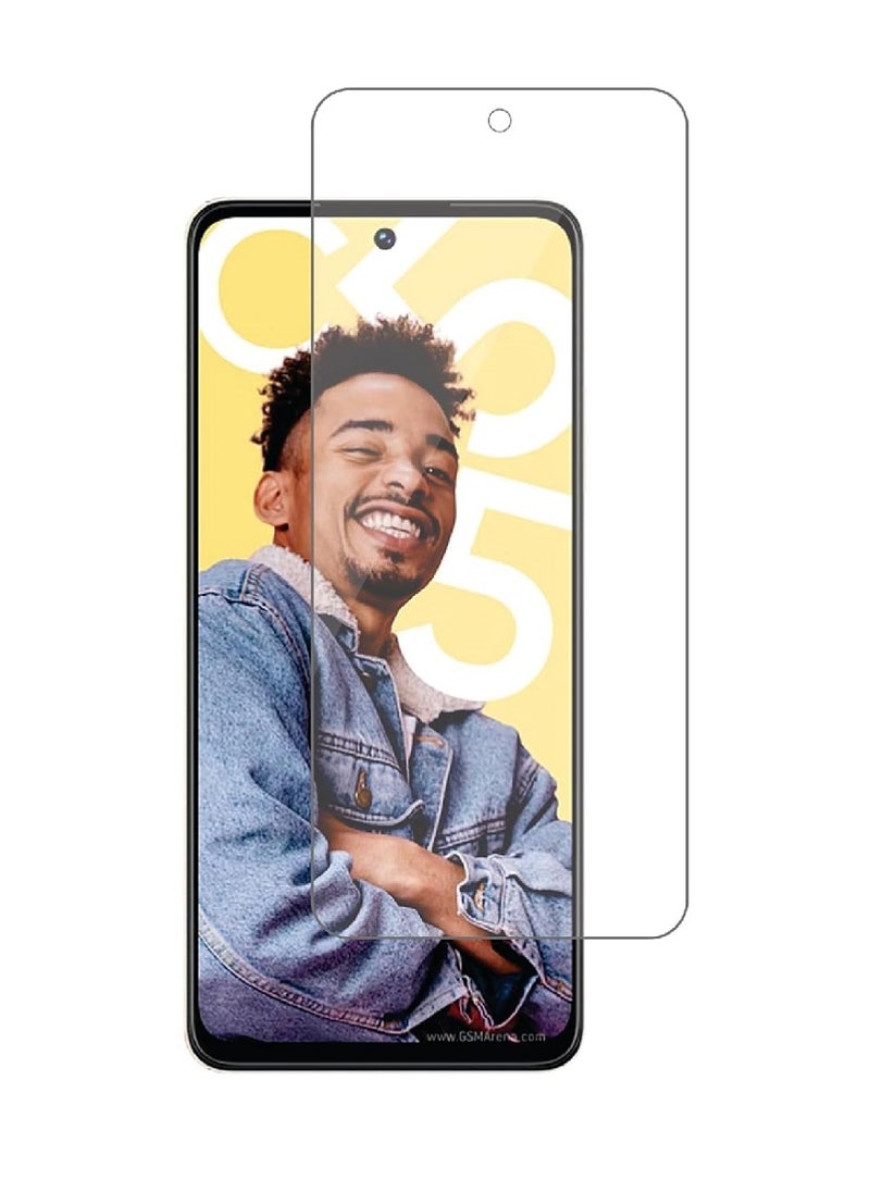 Super حماية شاشة زجاجية مقساة شفافة مصممة لهاتف Realme C55 تغطي الشاشة بالكامل وخالية من الفقاعات - Image 1