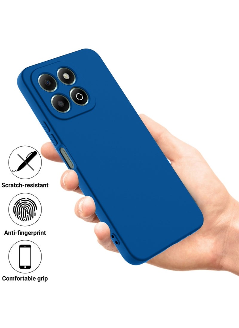 Wtech Honor X7c 4G 2024 Premium Soft Liquid Silicone Case Cover - Navy Blue  - Image 2