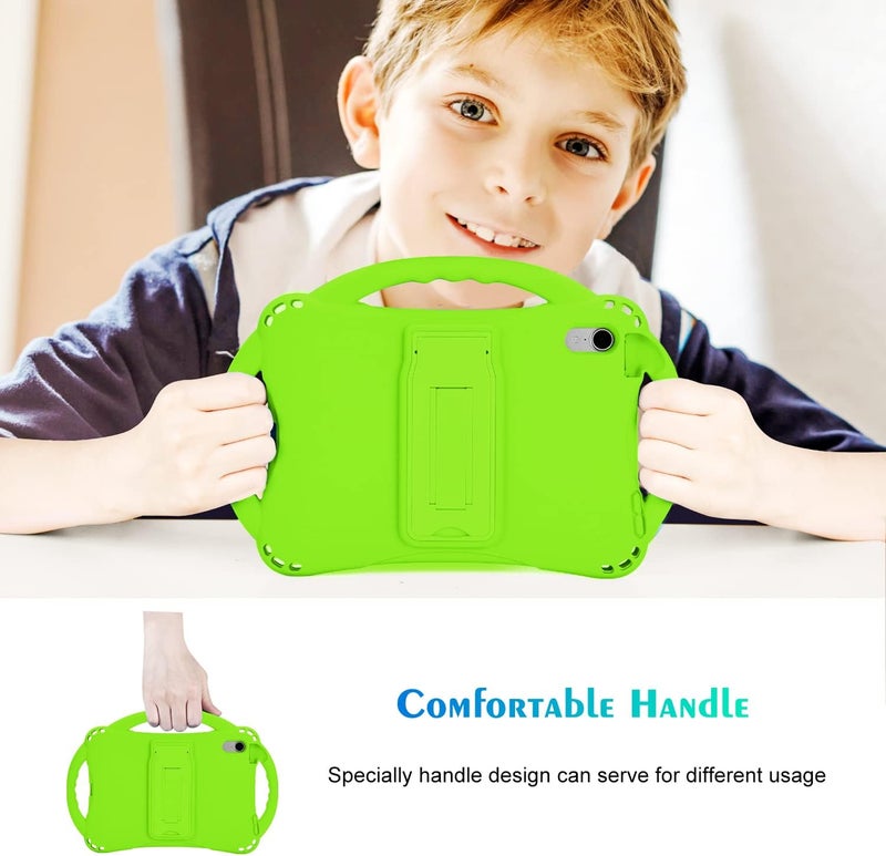 TopEsct Kids Case for iPad Mini 6th Generation Case Heavy Duty Shockproof Cover Childproof Protective Kids Cover with Three Handle Stand for 8.3 inch iPad Mini 6（Green） - Image 3