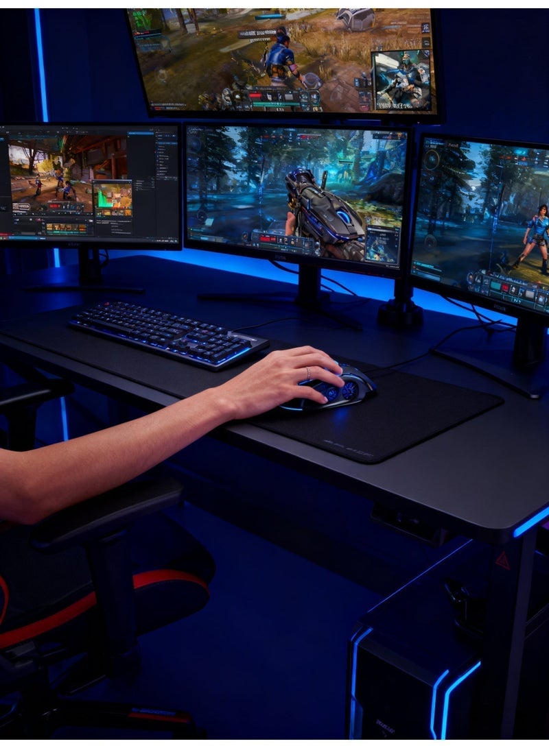 Colorful dazzling six-button gaming mouse Cyberpunk style durable use buttons silent - Image 4