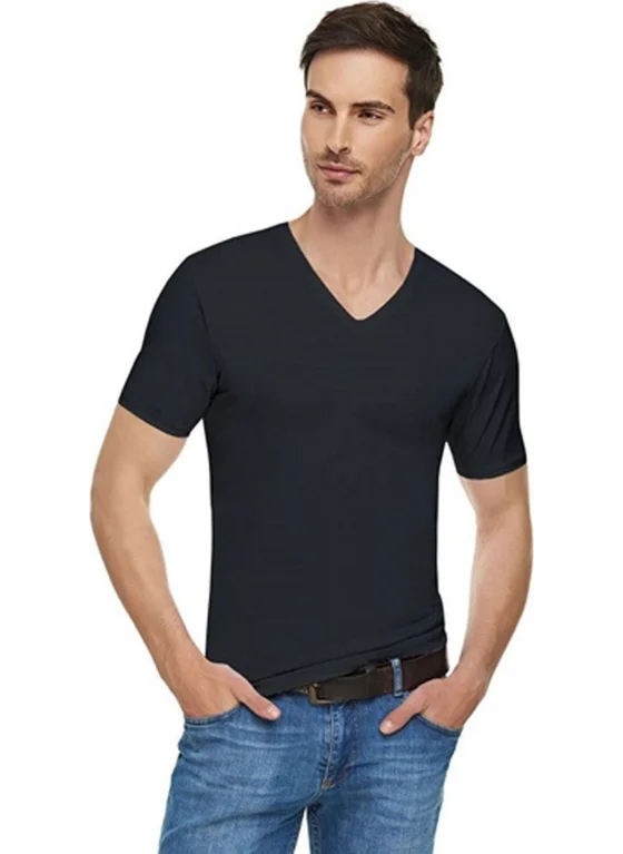 Hepsine Rakip Rivaling All Elite V-Neck Short Sleeve Men's Undershirt Lycra Flexible Comfortable Quality