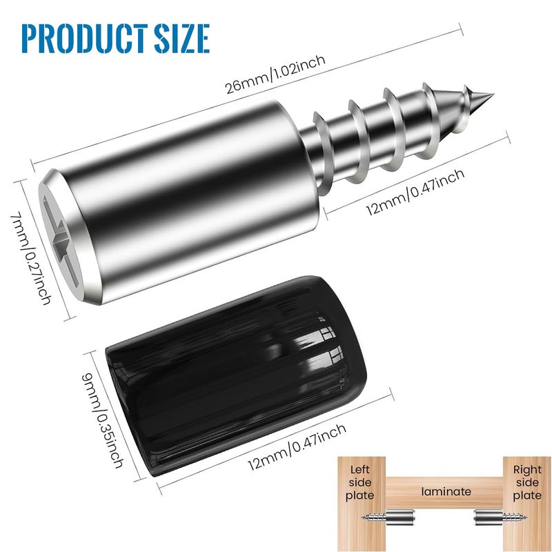 HASTHIP ® 20 قطعة دعامات الرف - دبابيس الرف مع غلاف سيليكون مضاد للانزلاق، دبابيس للرفوف لخزائن المطبخ، الخزائن، المكتبات، الخزائن وحالات الخشب (أسود) - Image 2