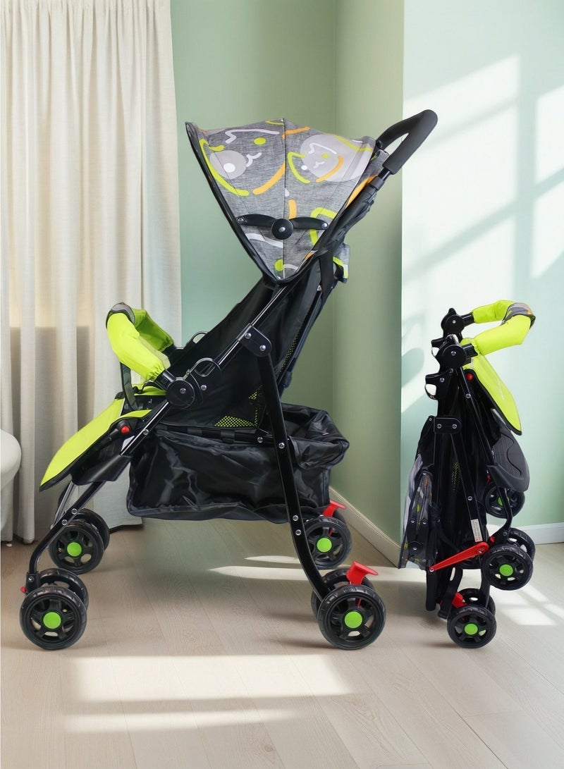 EASY FUTURE Foldable Ultra Lightweight Travel Stroller with Adjustable Canopy Foldable Storage Basket and Multi Position Reclining Seat NO.1102 - Image 1
