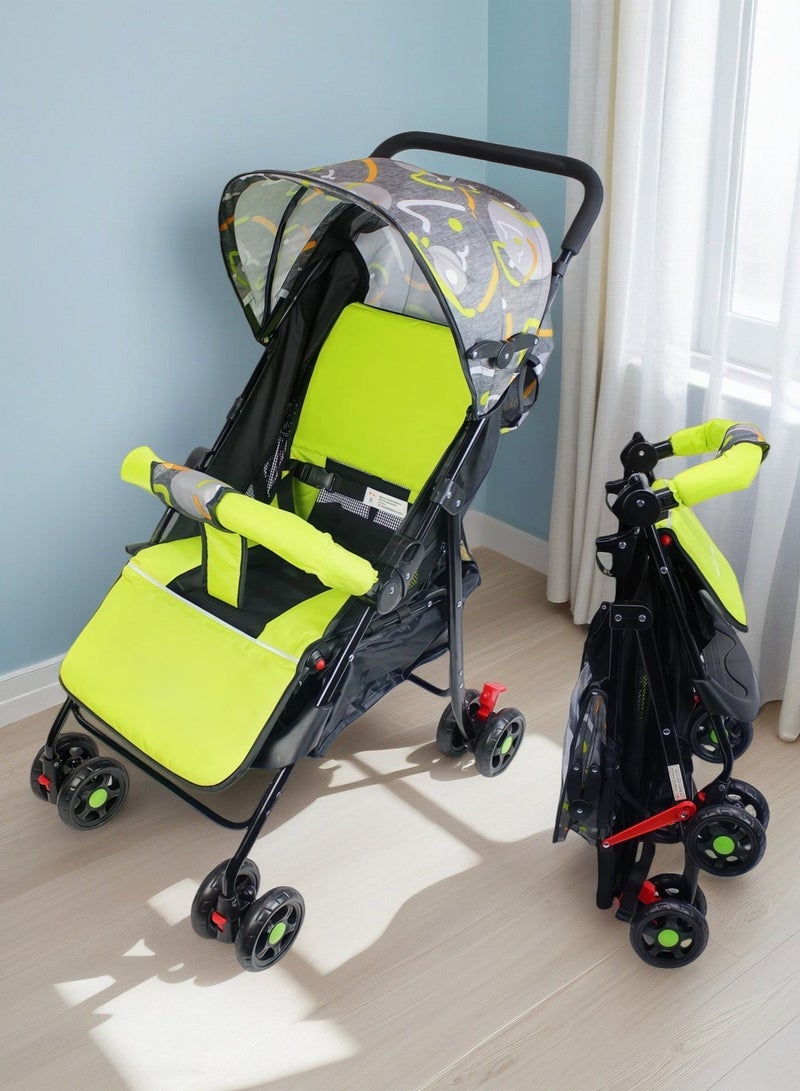EASY FUTURE Foldable Ultra Lightweight Travel Stroller with Adjustable Canopy Foldable Storage Basket and Multi Position Reclining Seat NO.1102 - Image 5