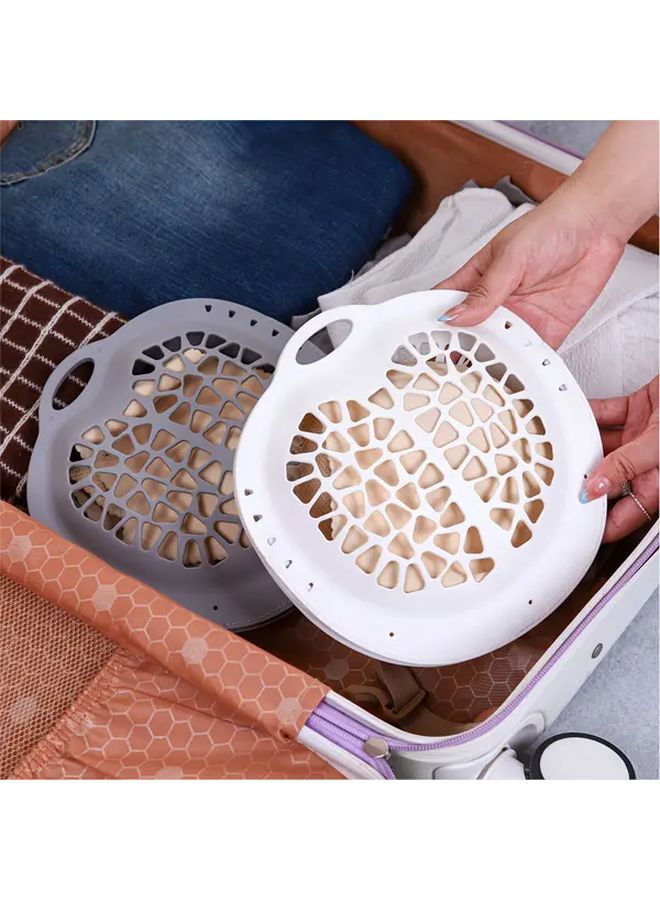 2pcs White Silicone Underwear Delicates Laundry Bags With Zipper Closure Mesh Like Durable Design Machine Washable Portable Round Organizer For Sensitive Clothes Travel Home Use Fits Washing Machine Drum Sturdy Scratch Resistant - Image 4