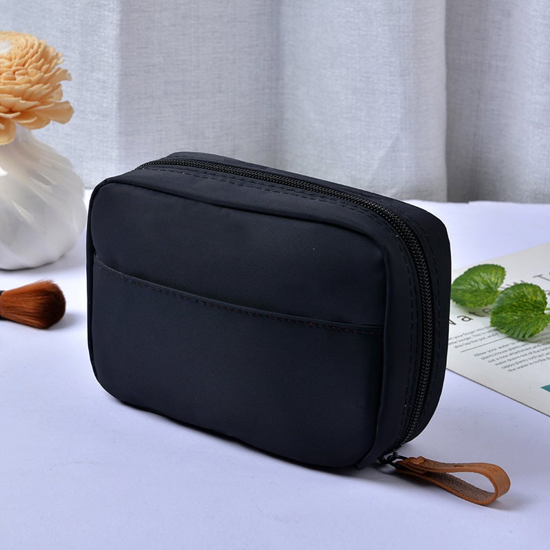Lightweight Simple Cosmetic Bag Ink Color Series Wash Bag Large And Small Portable Cosmetic Storage Bag Mouth Red Bag - Image 5