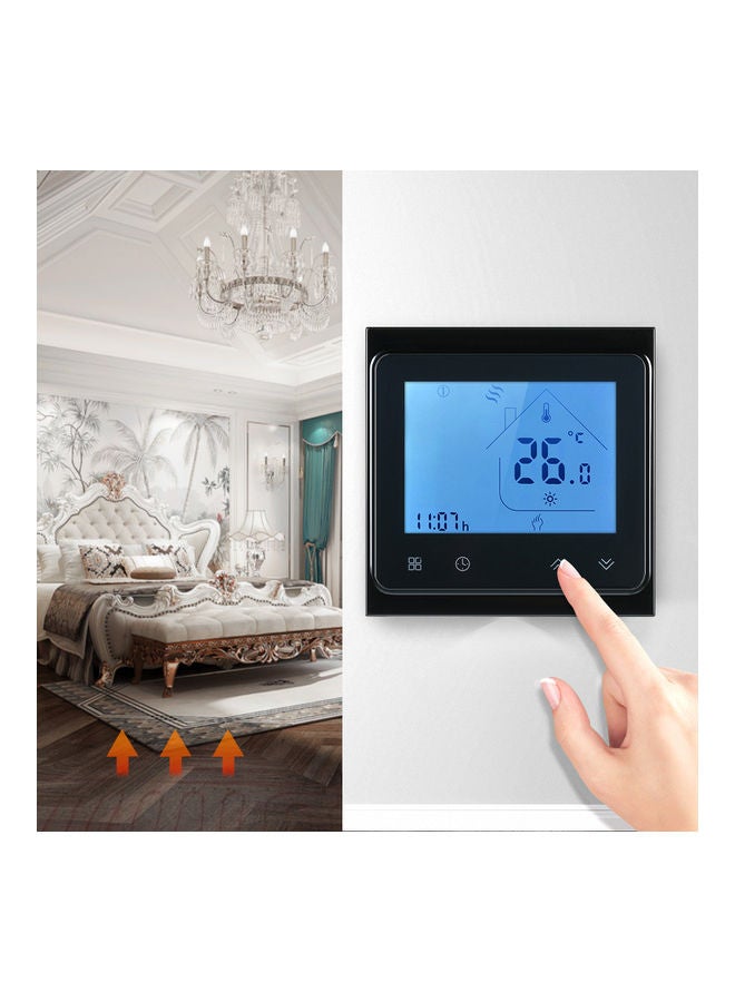 NIBEMINENT 16A Electric Heating Thermostat with Touchscreen LCD Black 10.5*6*9centimeter - Image 5