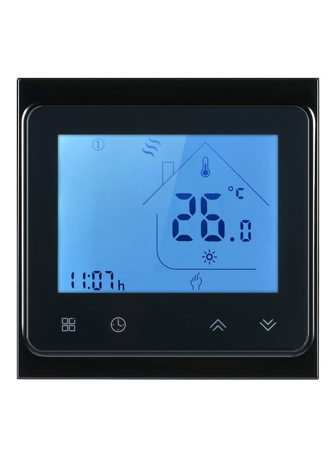 NIBEMINENT 16A Electric Heating Thermostat with Touchscreen LCD Black 10.5*6*9centimeter - Image 1