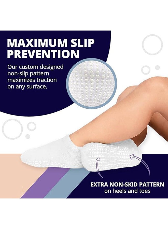 بيوينتي 6 أزواج من جوارب الكاحل القطنية المانعة للانزلاق مع عدم الانزلاق للأطفال من عمر 1-3 سنوات، جوارب أطفال صغار - Image 5