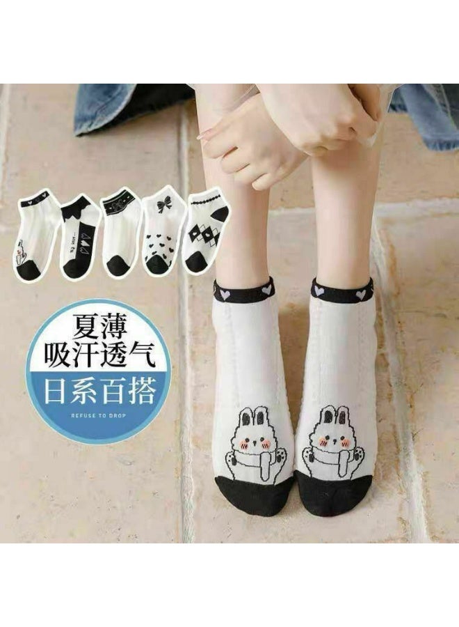 جوارب لطيفة وناعمه باللون الاوف وايت للنساء3 قطع - Image 5