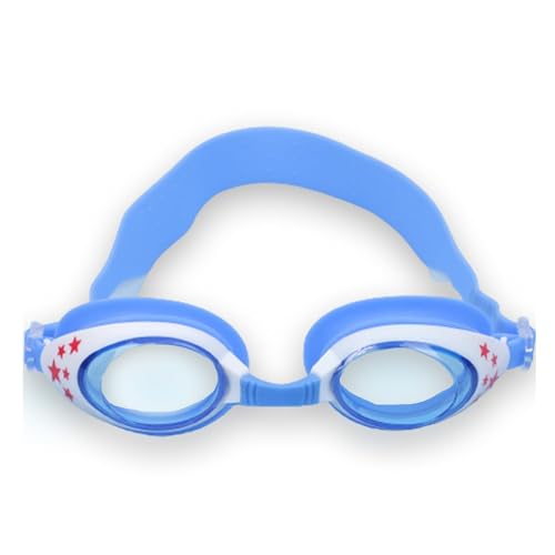 STRAUSS Swimming Goggles With Anti-Fog & UV Protection for Kids, Adults | Fully Adjustable With Case Cover (Blue/White) - Image 1