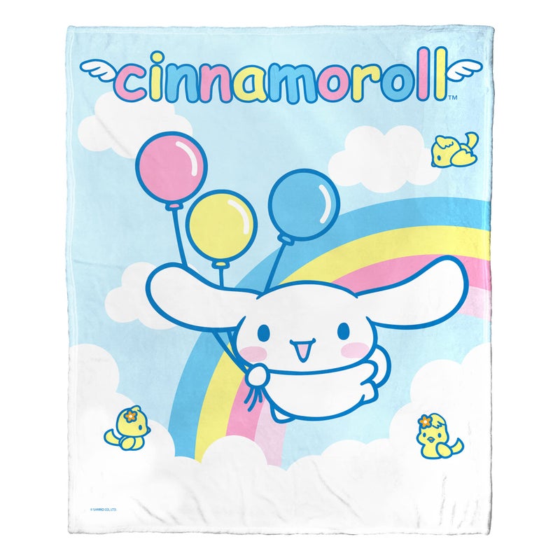 Northwest Cinnamoroll Silk Touch Throw Blanket 50 x 60 Rainbow Clouds