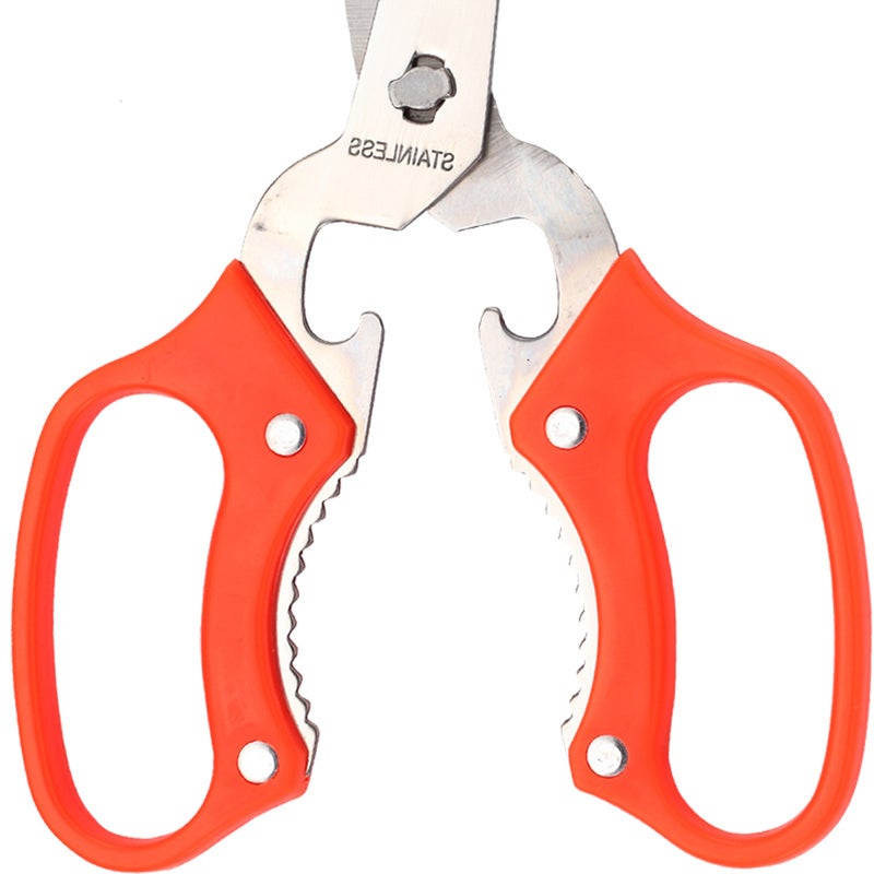 Multi-Functional Scissors Stainless Steel & ABS Material - Comfortable Grip Compact Design Versatile Multi-Tool for Home Kitchen Outdoor Travel - Image 5