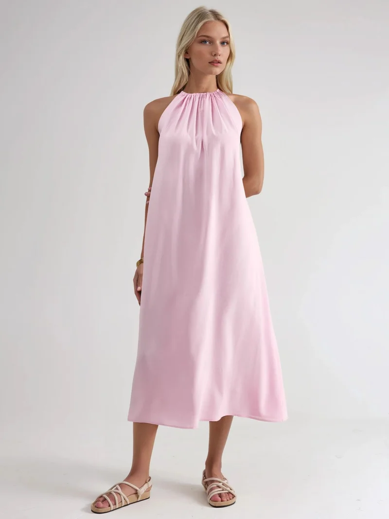 بوسيم BUSEM Halter Neck Midi Dress