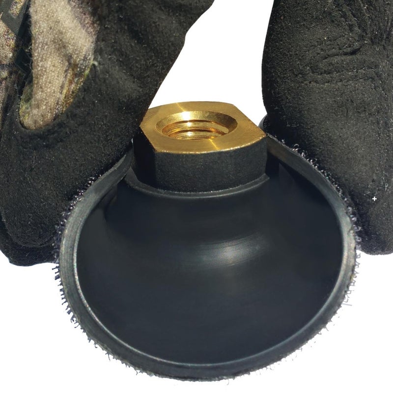 Stadea RBP103K 4" Rubber Backing Pad Extremely Flexible with Hook and Loop Backing - Arbor 5/8" 11 - Image 1