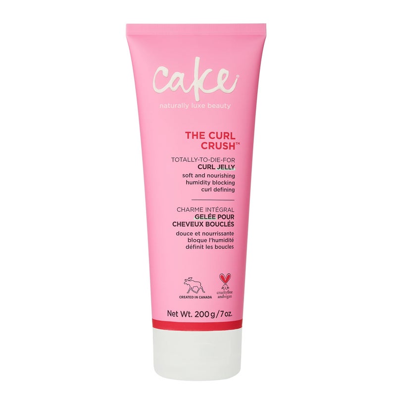 Cake Beauty Curl Jelly, The Curl Crush â€“ Moisturizes & Nourishes Curls - Lightweight for Soft Hold & Shiny Finish - Humidity Blocking For Frizz Control - For Curly Hair- 7 oz / 200g - Image 1