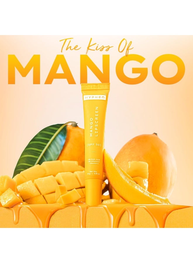 Hyphen Mango Lip Balm SPF 50 PA++++ | 2% Kojic Acid Brightening LipBalm for Dark & Pigmented Lips | 1% Vitamin E & Vitamin C | Moisturizing SPF LipBalm for Dry Lips - 10 g - Image 4