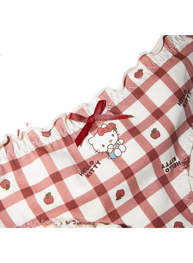 Gukoo (Gukoo) Hello Kitty Year Of The Ox New Year Cute Cotton Ladies Underwear Set Underwear 3 Pack M - Image 2