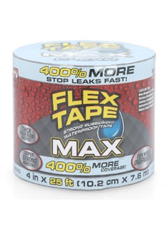 FLEX TAPE Strong Rubberized Waterproof Heavy-Duty Tape Max Clear 4 Inch x 25ft  - Image 1