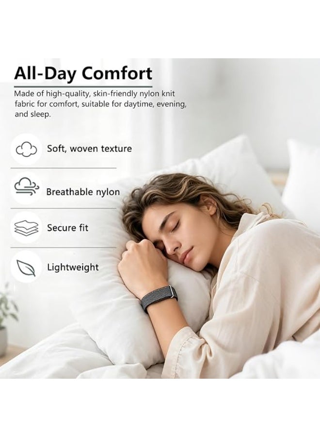 توكسيتي سوار رياضي من النايلون ZOXITY متوافق مع ساعة Google Fitbit Air، بديل سوار معصم ناعم وقابل للتنفس مناسب للياقة البدنية Fitbit Air، حلقة أداء قابلة للتعديل الدقيق لأجهزة التتبع بدون شاشة - Image 5
