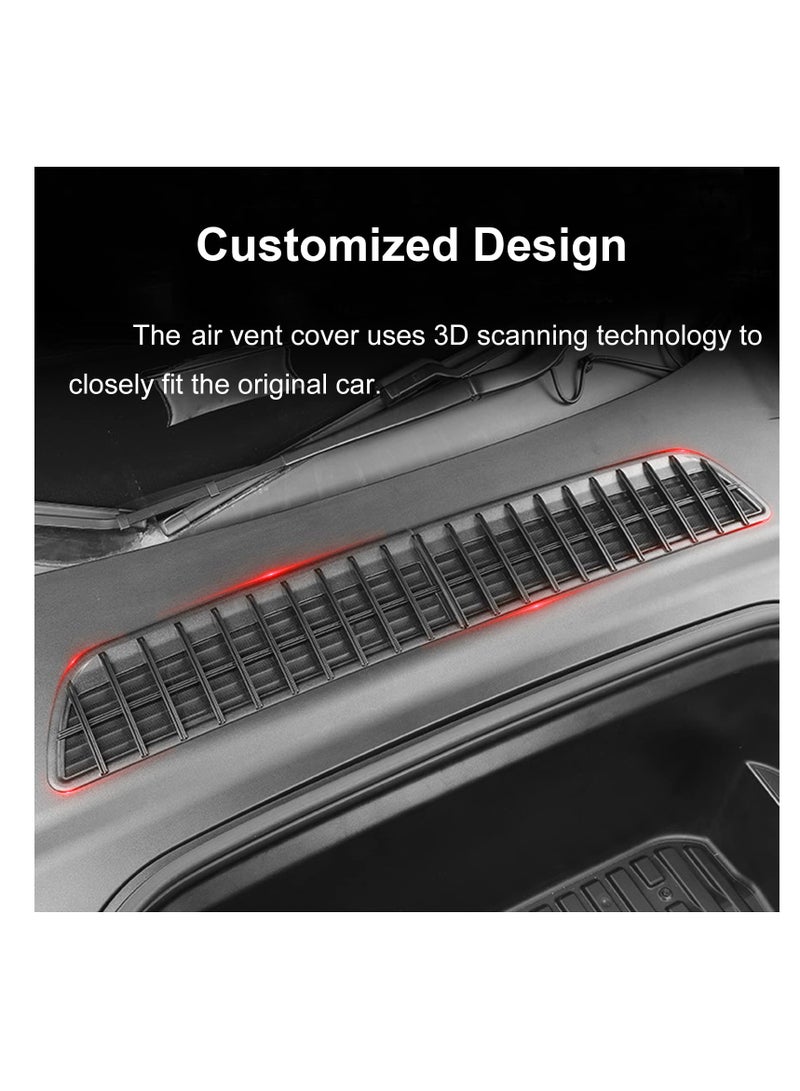 Excefore Air Intake Grille Grid Mesh For Tesla Model Y, Air Vent Cover Guard Replacement for Tesla Model Y Accessories, Suitable for 2024 2023 2022 Model Y (Black) - Image 2