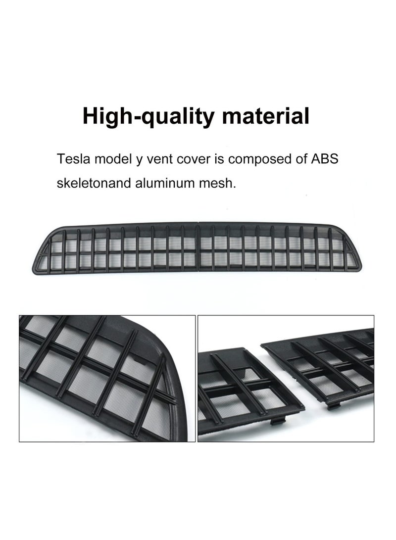 Excefore Air Intake Grille Grid Mesh For Tesla Model Y, Air Vent Cover Guard Replacement for Tesla Model Y Accessories, Suitable for 2024 2023 2022 Model Y (Black) - Image 5