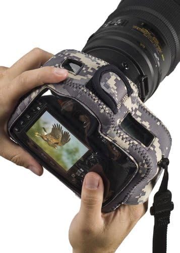 LensCoat BodyGuard CB camouflage neoprene protection camera body bag case (Clear Back) (Digital Camo) - Image 3