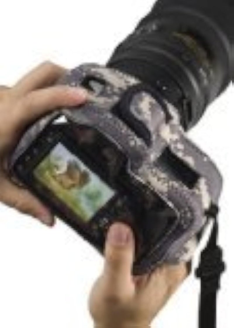 LensCoat BodyGuard CB camouflage neoprene protection camera body bag case (Clear Back) (Digital Camo) - Image 5